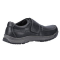 Black - Side - Hush Puppies Mens Casper Leather Shoes