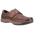 Brown - Front - Hush Puppies Mens Casper Leather Shoes