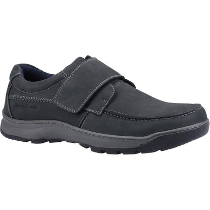 Navy - Front - Hush Puppies Mens Casper Leather Shoes