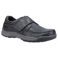 Black - Front - Hush Puppies Mens Casper Leather Shoes