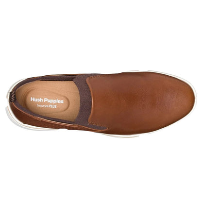 Cognac - Pack Shot - Hush Puppies Mens Bennet Leather Shoes