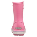 Pink-White - Lifestyle - Crocs Childrens-Kids Crocband Wellington Boots