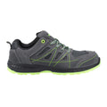 Grey-Green - Back - Centek Mens Suede Trainers
