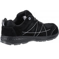 Black - Side - Centek Mens Suede Safety Shoes