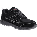 Black - Front - Centek Mens Suede Safety Shoes