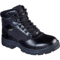 Black - Front - Skechers Mens Wascana Benen Leather Safety Boots