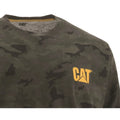 Brown Camo - Back - Caterpillar Mens Trademark Banner Camo Long-Sleeved T-Shirt