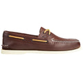 Brown - Back - Sperry Mens Authentic Original Leather Boat Shoes
