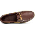 Brown - Pack Shot - Sperry Mens Authentic Original Leather Boat Shoes