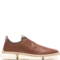 Brown - Back - Hush Puppies Mens Bennet Leather Shoes