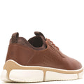 Brown - Side - Hush Puppies Mens Bennet Leather Shoes