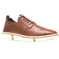 Brown - Front - Hush Puppies Mens Bennet Leather Shoes