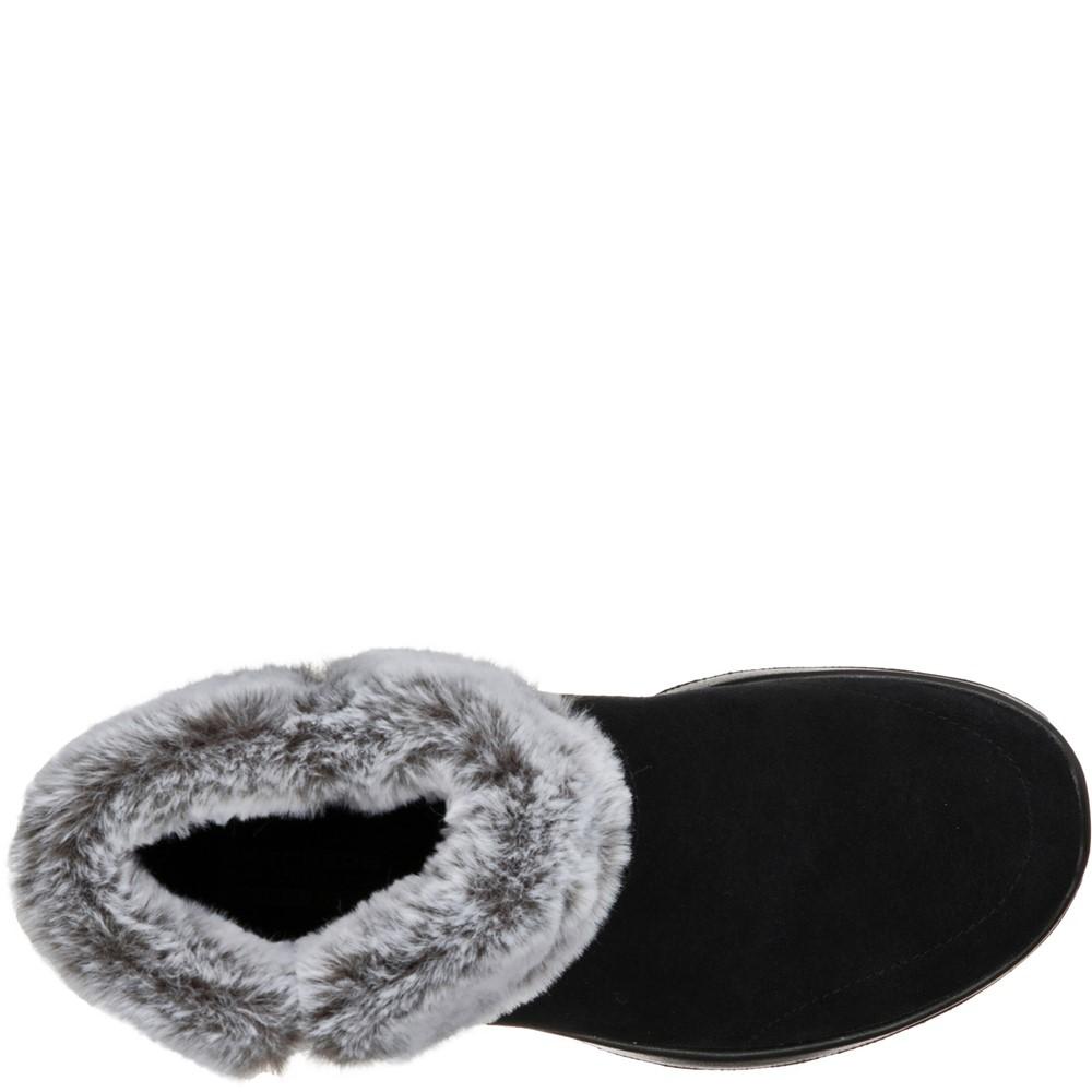 Black-Grey - Pack Shot - Skechers Womens-Ladies On The Go Joy Suede Ankle Boots