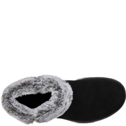 Black-Grey - Pack Shot - Skechers Womens-Ladies On The Go Joy Suede Ankle Boots