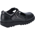 Black - Lifestyle - Hush Puppies Girls Kerry Leather School Shoes