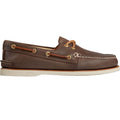 Brown - Back - Sperry Mens Gold Cup Authentic Original Leather Boat Shoes