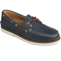 Navy - Front - Sperry Mens Gold Cup Authentic Original Leather Boat Shoes