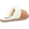 Tan - Side - Hush Puppies Womens-Ladies Arianna Suede Slippers