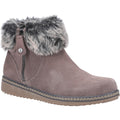 Grey - Front - Hush Puppies Womens-Ladies Penny Suede Ankle Boots