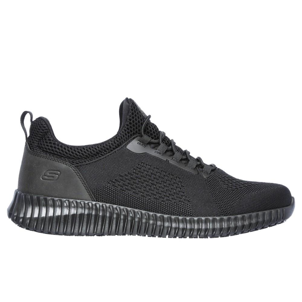 Black - Back - Skechers Mens Work Relaxed Fit Cessnock SR Shoes