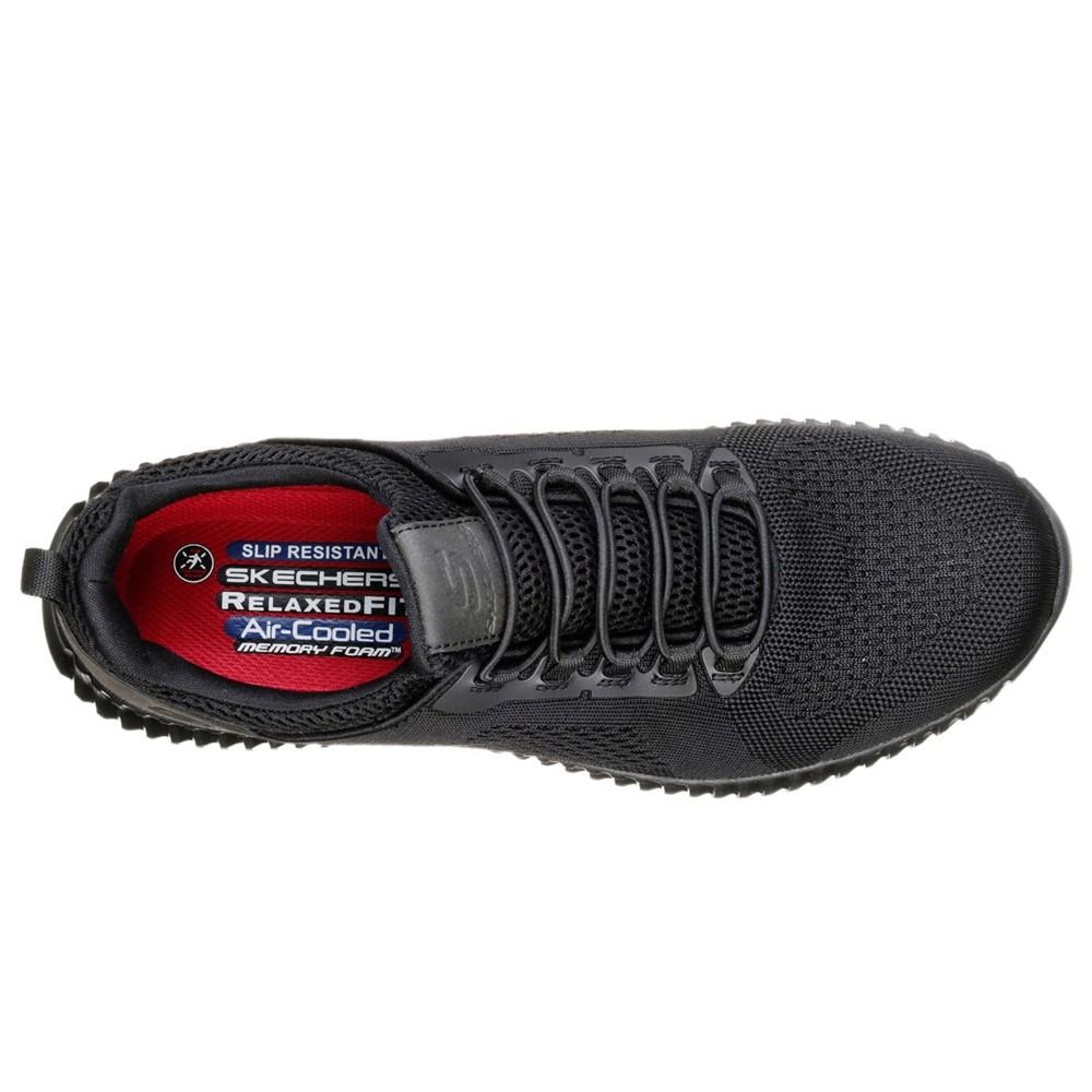 Black - Pack Shot - Skechers Mens Work Relaxed Fit Cessnock SR Shoes