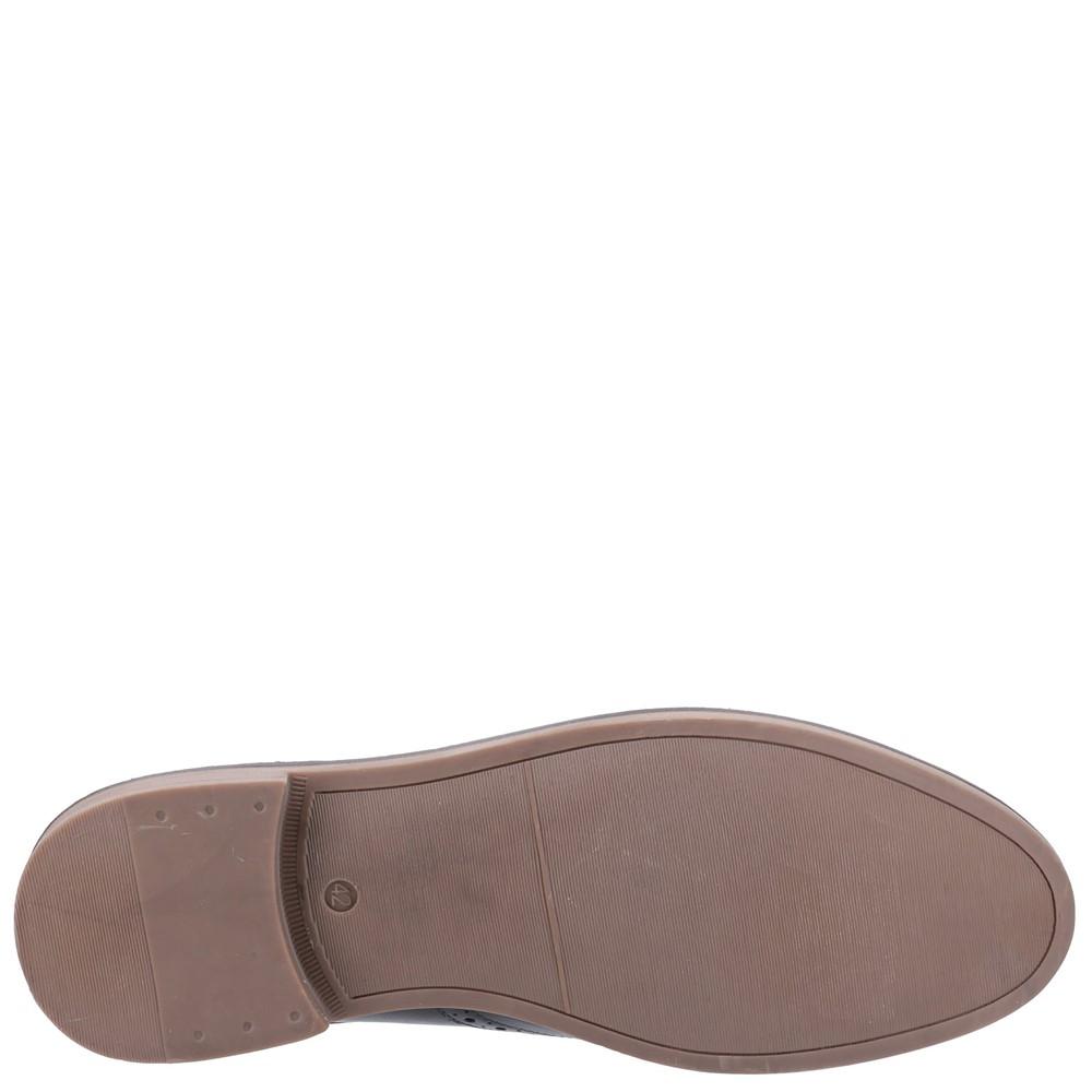 Black - Lifestyle - Hush Puppies Mens Bryson Leather Shoes