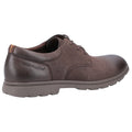 Brown - Side - Hush Puppies Mens Trevor Leather Derby Shoes
