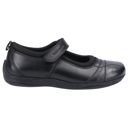 Black - Back - Hush Puppies Girls Clara Leather Mary Janes