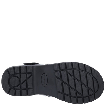 Black - Lifestyle - Hush Puppies Girls Gracie Leather School Shoes
