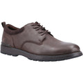 Brown - Front - Hush Puppies Mens Dylan Leather Shoes