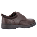 Brown - Side - Hush Puppies Mens Dylan Leather Shoes