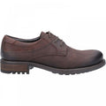 Brown - Back - Cotswold Mens Brookthorpe Nubuck Derby Shoes