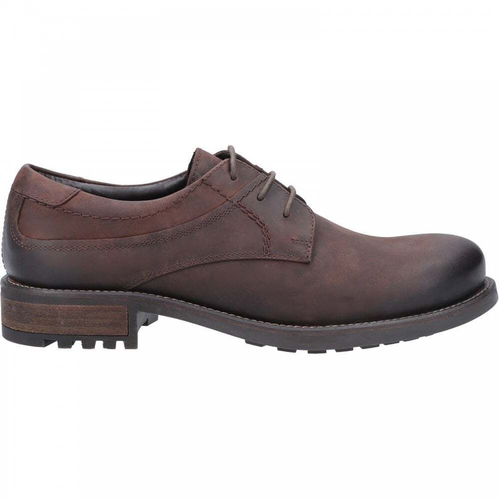 Brown - Back - Cotswold Mens Brookthorpe Nubuck Derby Shoes