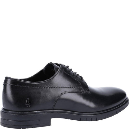 Black - Side - Hush Puppies Mens Sterling Leather Shoes