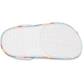 White - Side - Crocs Childrens-Kids Crocband Chevron Beaded Clogs