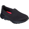 Black - Front - Skechers Girls Go Walk 5 Moving On School Shoes