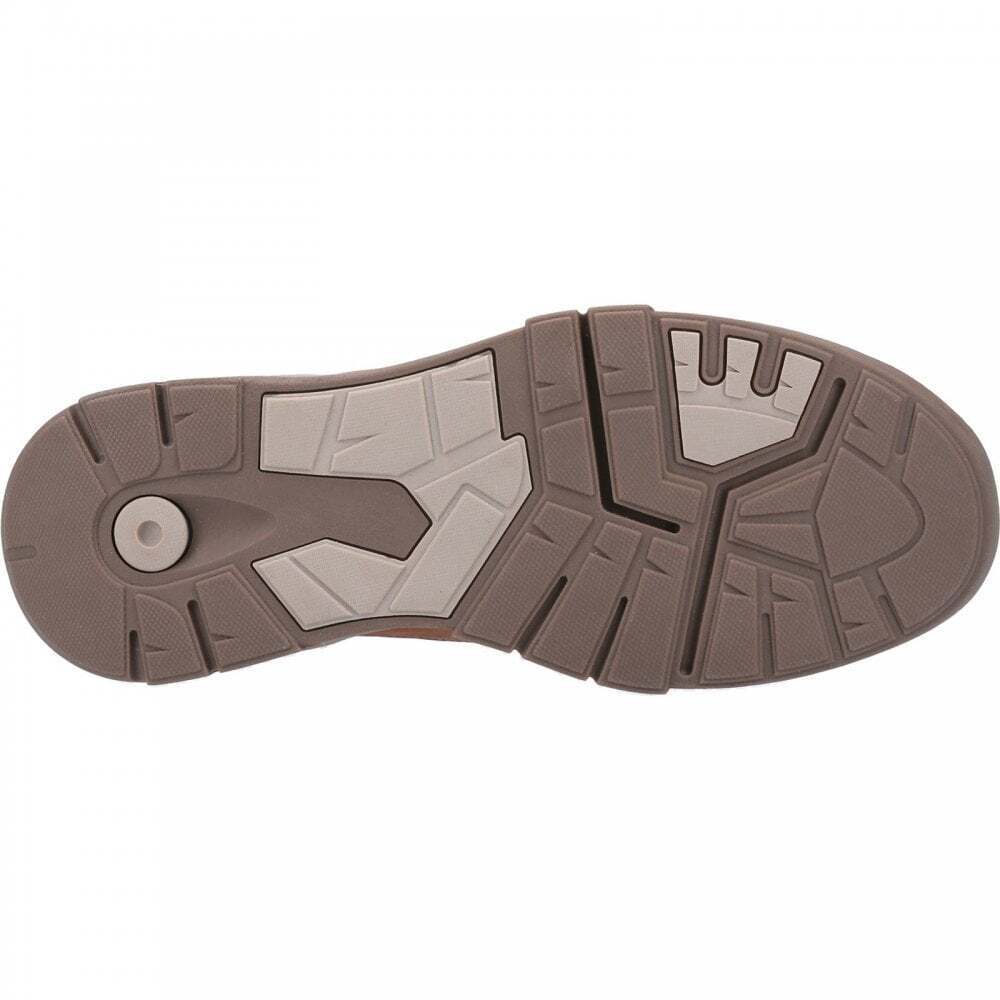 Tan - Lifestyle - Hush Puppies Mens Finley Leather Shoes