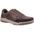Coffee - Front - Hush Puppies Mens Finley Leather Shoes