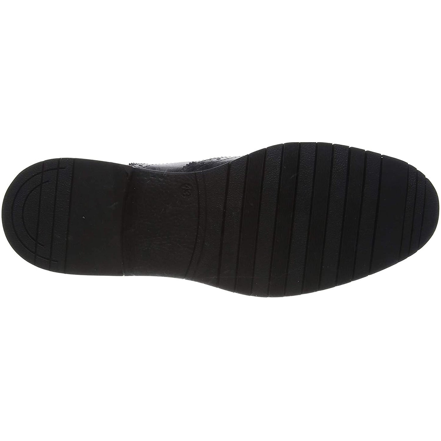 Black - Close up - Hush Puppies Mens Santiago Leather Brogues