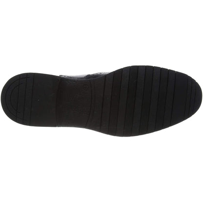 Black - Close up - Hush Puppies Mens Santiago Leather Brogues