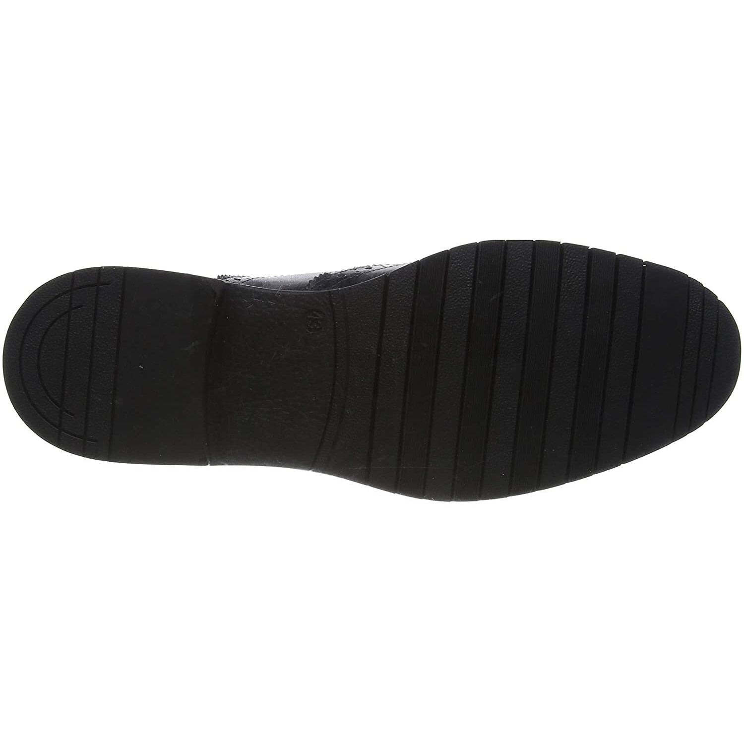 Black - Close up - Hush Puppies Mens Santiago Leather Brogues