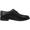 Black - Back - Hush Puppies Mens Santiago Leather Brogues