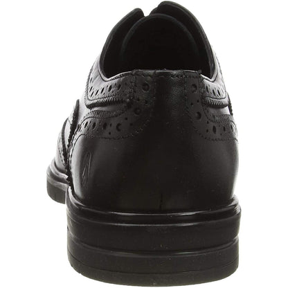 Black - Side - Hush Puppies Mens Santiago Leather Brogues