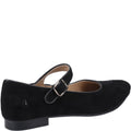 Black - Side - Hush Puppies Womens-Ladies Melissa Suede Mary Janes