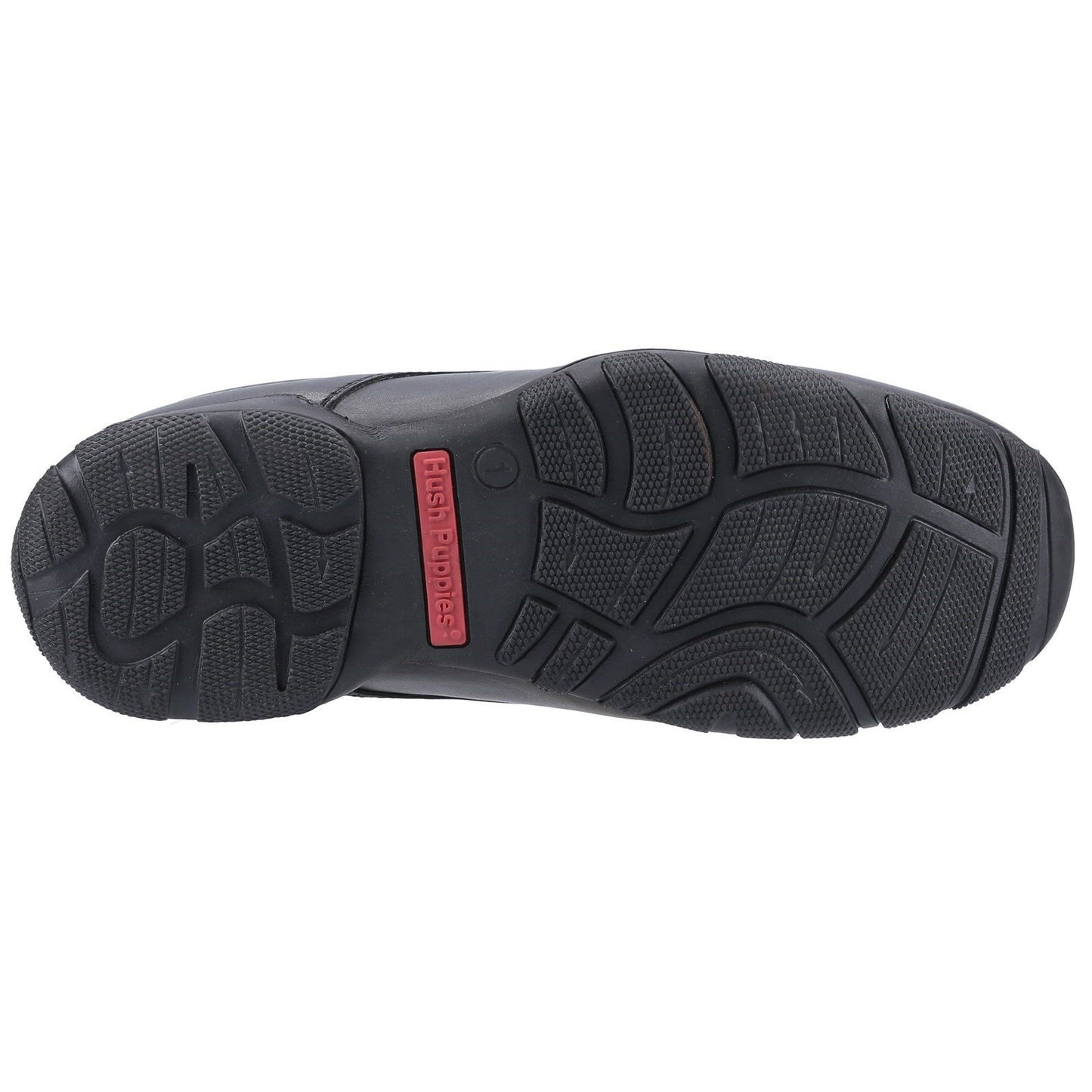 Black - Lifestyle - Hush Puppies Boys Elijah Leather School Shoes