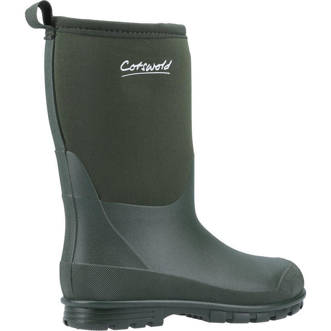 Green - Lifestyle - Cotswold Childrens-Kids Hilly Neoprene Wellington Boots