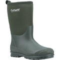 Green - Front - Cotswold Childrens-Kids Hilly Neoprene Wellington Boots
