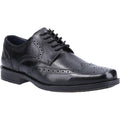 Black - Front - Hush Puppies Mens Leather Brogues
