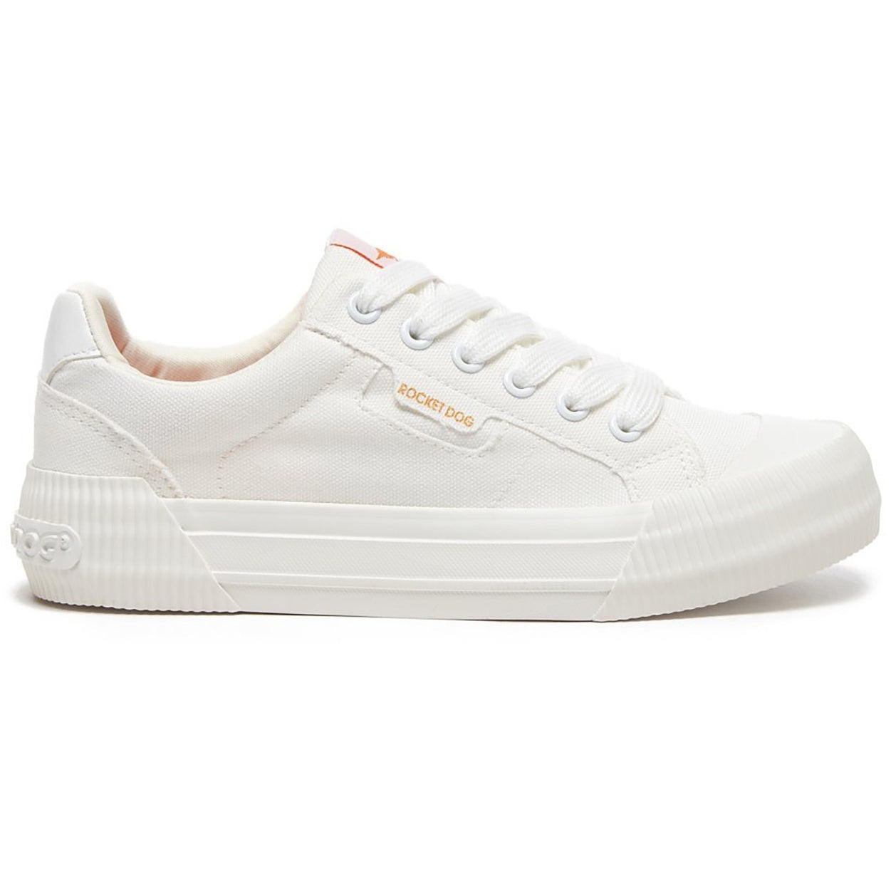 White - Back - Rocket Dog Womens-Ladies Cheery Trainers
