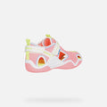 Light Pink-White - Close up - Geox Girls Wader Sandals
